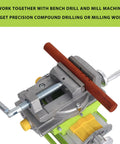 Cross Slide Drill Vise 2 Way X Y Compound Vise For Milling And Drilling On Bench Drills And Milling Machines