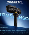 TPMS Sensor Set Of 4 433MHz Tire Pressure Monitoring System Pre Programmed Auto Relearn Replacement For Your Ride Make Model Year High Quality New Sensors Ready To Roll After A Quick 20 Minute Drive black TPMS sensor close-up