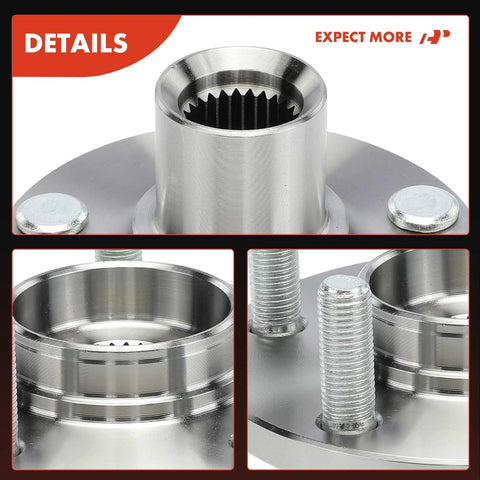 Close-up view of Two Front Wheel Bearing And Wheel Hub Kit For Chrysler PT Cruiser 2002 Through 2010 Neon 2002 And Dodge Neon SX 2.0