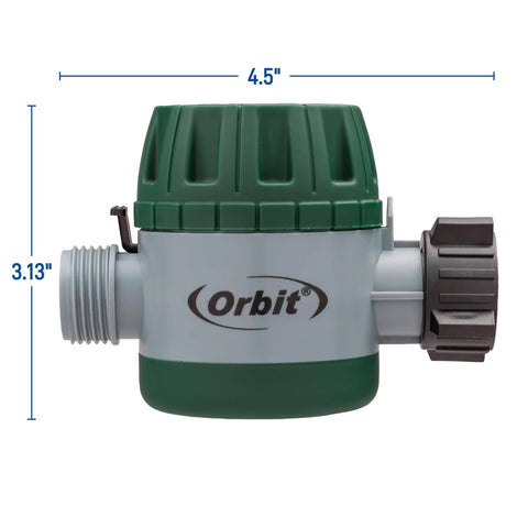 Mechanical Water Timer For Lawn And Garden No Battery Needed Clockwork Hose Faucet Timer with dimensions shown