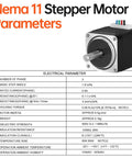 Nema 11 Stepper Motor 1.8 Degree 2 Phase High Torque 8Ncm Bipolar with specifications table shown on right