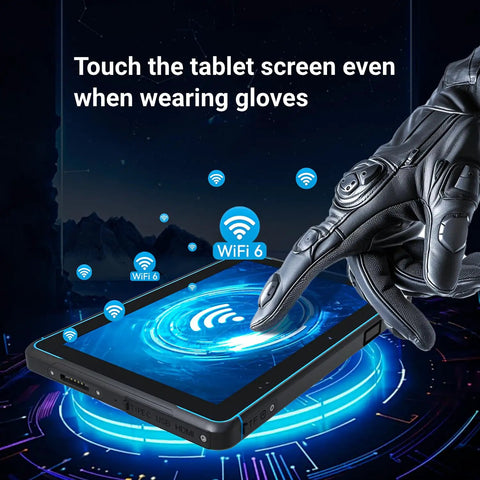 10.1 Inch Rugged Windows 11 Tablet IP68 Waterproof And Drop Resistant With 16Gb Ram 128Gb Storage 10000Mah Battery And Built In Barcode Scanner is operable with gloves on.
