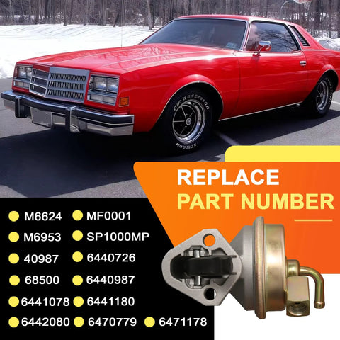 Mechanical Fuel Pump Replacement For GM Small Block 350 327 383 400 Engines Swap In For Chevrolet GMC Buick Cars And Trucks