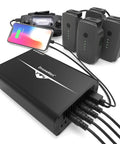 Mavic Pro Drone Battery Charger Hub Four Independent Rails With Two USB Ports Charges Four Batteries And Remote At Once