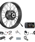 Ebike Conversion Kit 48V 1000W Beast Rear Hub Motor For 26 Inch Fat Tire Bikes With EKD01 Display No Battery Included layout