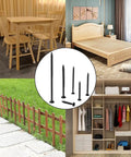 Two Hundred Fifty Black Number Eight By One Inch Half Wood Screws Bulk Box For Cabinet Joinery And Furniture Assembly Crafted From Premium Carbon Steel in various uses.