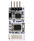 RS485 Temperature And Humidity Sensor Module With 12V Power For Industrial Monitoring, Compact Bus Module With Easy Wiring And Stable Signal, Perfect For Real Time Environmental Tracking In Electronics Projects; white PCB front view