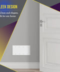 Blank Four Gang Device Wall Plate Cover For Outlets And Switches, Ultra Durable Polycarbonate Thermoplastic, White