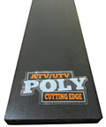 Heavy Duty 5 By 1 Inch Poly Snow Plow Cutting Edge For 72 Inch Blade showing surface texture and label