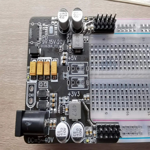 Close-up of a Triple 830 Point Solderless Breadboard Kit For DIY Makers Prototyping Arduino And Raspberry Pi Projects, 0.1 Inch Pitch