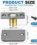 Magnetic Door Ball Catch 8 Pack For Top Of Doors And Invisible Cabinets Adjustable Closet Magnetic Door Latch dimensions image