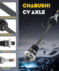 Rear CV Axle Shaft Set For Yamaha Rhino 450 2006-2009, Rhino 660 2004-2007, Rhino 700 EFI 2008-2013, 4340 chromoly steel, detail view