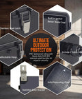 Outdoor IP67 Waterproof Electrical Junction Box Enclosure Heavy Duty ABS Plastic Weatherproof Project Box With Stainless Steel Latches And Brackets Black Hinged Cover Mounting Plate 5.9x5.9x3.5 Inches with latch and gasket details