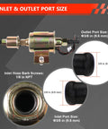 High Performance 12V Inline Fuel Pump For Gasoline And Diesel Engines With 5 To 9 PSI And 30 GPH No Fuss Install Plug And Play