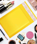 Bubble Mailers 3.5x5 Inch 50 Pack Self Sealing Waterproof Cushioned Envelopes Yellow Padded Mail Bags for Shipping