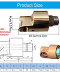 1/2 Inch Rotating Joint, 360 Degree Rotary Union For Water, Air And Oil, Brass Heavy Duty Threaded Connectors Built For High Speed Cooling And Easy Maintenance In Industrial Machinery product size diagram