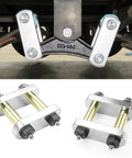 Beefed Up Heavy Duty Trailer Shackle Upgrade Kit for CRE3000 Stock and Equaflex 2.25 inch shackles on tandem axle suspension.