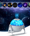7 In 1 Planetarium Projector For Kids Room Decor With HD Focus, 360 Degree Rotating Ceiling Night Light, Galaxy Projector Lamp