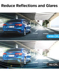 Side-by-side comparison with and without CPL 300 Dope Anti Glare Circular Polarizing Filter For A229 A229 Plus A229 Pro A139 A139 Pro T130