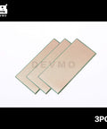 Three Uncut Veroboard Stripboard 6.5x14.5 cm Single-Sided PCB Plates shown on white background, 3-Pack