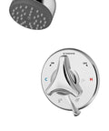 Origins Tub And Shower Faucet Trim Kit With Single Handle And 1 Spray Polished Chrome Finish 1.5 GPM Valve Not Included