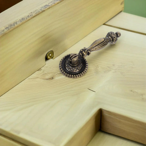 Vintage Zinc Alloy Cabinet Pull Handle Antique Style Single Hole Round Metal Drawer Pull For Kitchen Cupboard Wardrobe