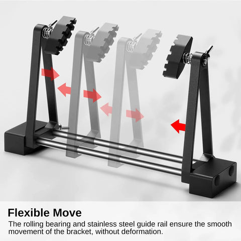 Side view of Magnetic Adjustable Circuit Board Holder With 360 Degrees Rotating Clamps showing flexibility and movement.