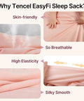 Cozy Bamboo Rayon Sleep Sack For Babies 6 To 12 Months 1.0 TOG All Year Wearable Blanket features, skin-friendly, breathable, elastic, smooth.