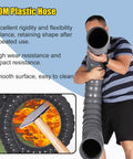 Heavy Duty Fume Extraction Arm With 10 Ft Flexible Swivel Hose And Capture Hood For Shop Smoke Dust Removal 100Mm Diameter Exhaust Tube, POM plastic hose.