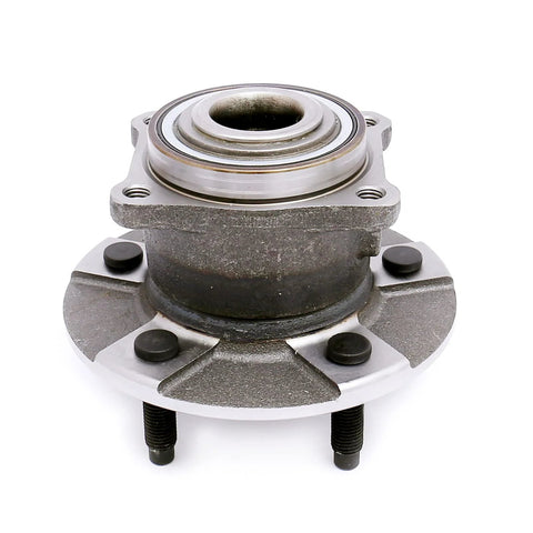 Front view of Rear Wheel Bearing Hub Assembly Fits 2002 To 2007 Saturn Vue Non-ABS, 2005 Chevy Equinox Non-ABS, 2006 Pontiac Torrent Non-ABS