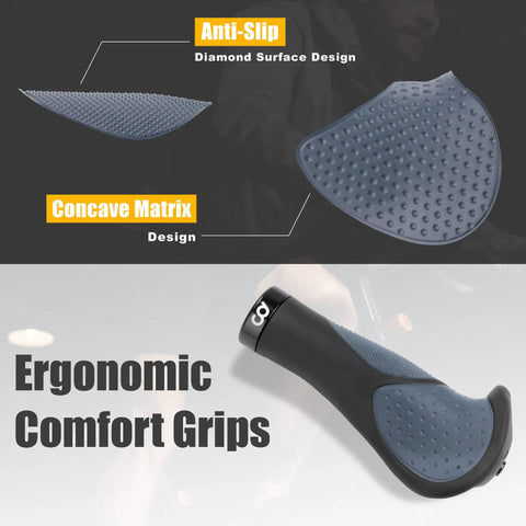 Handlebar Extenders For Indoor Exercise Bikes, Adjustable And Comfortable Grip Set With Included Shims, ergonomic comfort grips detail