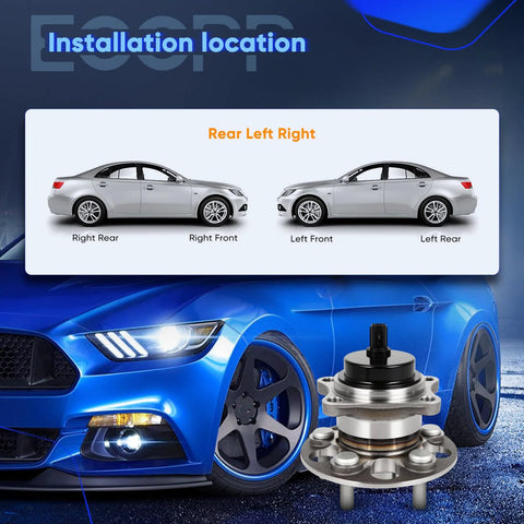 Rear Left And Right Wheel Hub Bearing Assembly With ABS For Lexus CT200h 2011 2017 Toyota Prius 2016 2020 Prius Prime