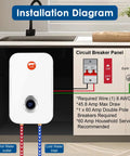 Installation diagram of Instant Tankless Water Heater 240V 7kW Self Modulating With No Standby Losses For Under Sink Kitchen