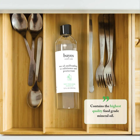 Food Grade Mineral Oil For Cutting Boards And Wood Conditioners Protectant For Bamboo Teak Kitchen Utensils 8 Oz in drawer