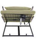 Power Lifting Backrest For Bed With Remote Control, 80 Degree Adjustable Electric Recliner, 661 Pounds Heavy Duty Capacity, back view showing motor and frame.