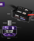 MBL32 G2 Waterproof Brushless ESC and 2204 Fat Viper Outrunner Motor with dimensions for 1/24 Axial SCX24 upgrade.