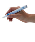 Hand holding Pro Grade Touch Up Paint Pen Car Scratch Repair Kit for Mercury Gray Metallic 1H9 Easy Color Match Lexus RX 350