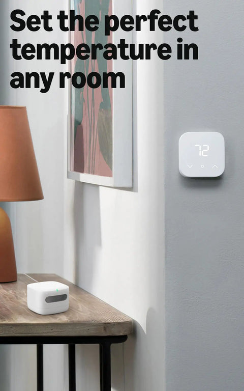 Slick Indoor Air Quality Monitor Tracks Temp Humidity Carbon Monoxide Pm2.5 Vocs Hooks Into Alexa Sends Snappy Alerts To Keep Your Home Breezy And Pretty Much Fume Free on a wooden table.