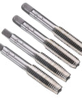 No Sweat M8 X 1.25 Metric Hand Taps 2 Pack, Heavy Duty 9crsi Steel Taper And Bottom Thread Cutting Set for precise screw threading.