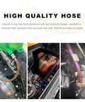 Blue Silicone Fuel Line Hose Tube For Motorcycle ATV Dirt Bike And Pit Bike Flexible Anticorrosion Gas Line And Gasoline Hose Soft High Performance Vacuum Tubing Replacement For Durable Fuel System installed on engine