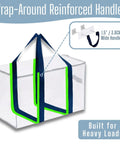 Built Tough Heavy Duty Moving Bags For Moving And Storage, Extra Large 4 Pack With Reinforced Handles And Strong Zippers