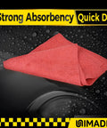 Bulk 200 Pack Microfiber Shop Towels Rags 11.5 By 11.5 Inches Reusable Cleaning Cloths Lint Free High Absorbency Workhorse For Car Auto Garage Kitchen Bar Mechanic Restaurant Red