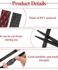 Six Rolls Braided Cable Sleeves Kit With 127 Heat Shrink Tubes, showing PET material and cuttable mesh sleeve detail