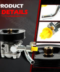Heavy Duty Power Steering Pump With Pulley Replacement For Nissan Frontier Pathfinder Xterra 2005 To 2012 Four Point Zero Liter Engine close up details of pump assembly and connectors.