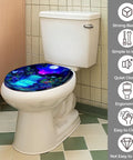 Toilet Seat Round Resin for Bathroom, colorful design, fits standard size toilets, easy to install, ergonomic.