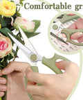Three Pack Floral Pruning Shears Set With 65mm Stainless Steel Blades And Soft Rubber Grip Handles Premium Garden Clippers