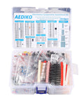Electronic Components Assortment Kit With 1818 Pieces For DIY Projects Including Resistors Capacitors Diodes Transistors