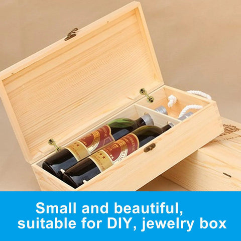 Wooden box with 12 Pack 8 Mm Hidden Brass Barrel Hinges For Furniture And Jewelry Boxes With 180 Degree Opening Angle Durable Concealed Hinges