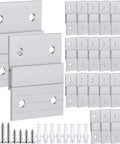 Heavy Duty Aluminum French Cleat Picture Hangers 2 Inch Z Clips With Dope Wall Mounting Hardware Solid Kit includes brackets and screws.