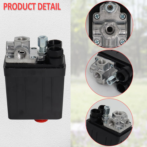 Upgraded Replacement Pressure Switch For Air Compressor 90 120 PSI 240V 4 Way Control Valve Non Original Parts, product details view